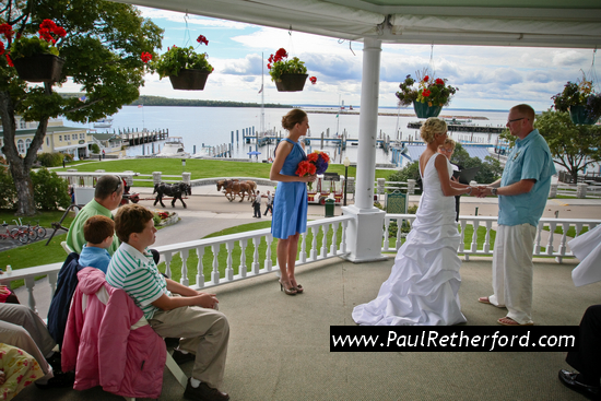 Mackinac Island Wedding | Island House Hotel Porch