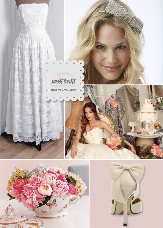 Sweet Treats + Vintage Wedding Gowns