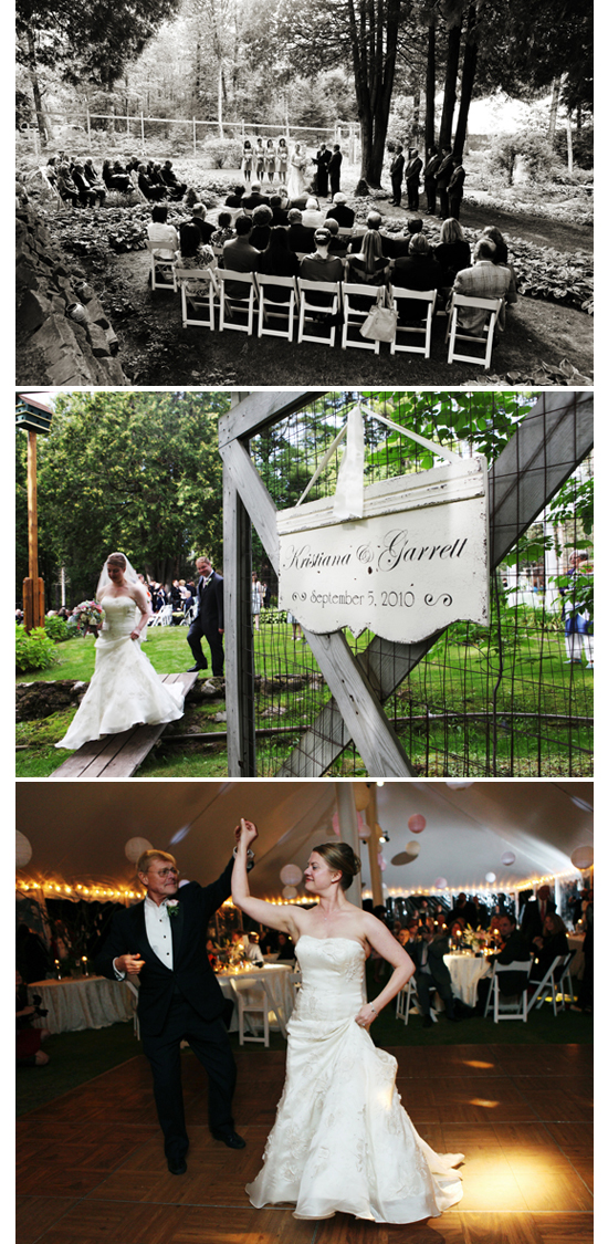 Wedding ceremony and reception photos