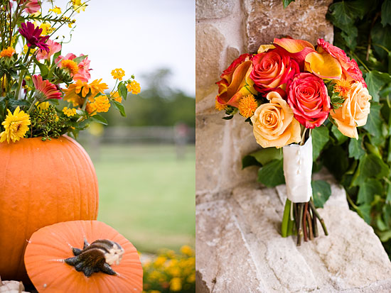 Beautiful, outdoor, autumn, military Texas wedding!