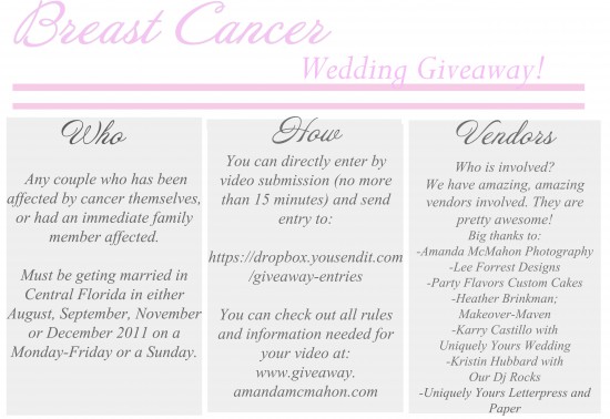 Central Florida Wedding Giveaway!