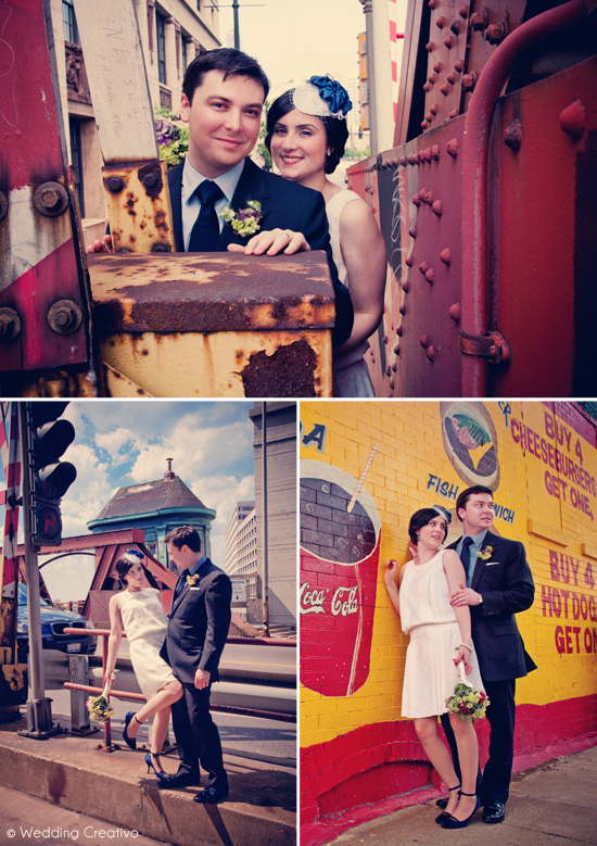 Creative Chicago Couple's Retro 1940s Inspired Wedding