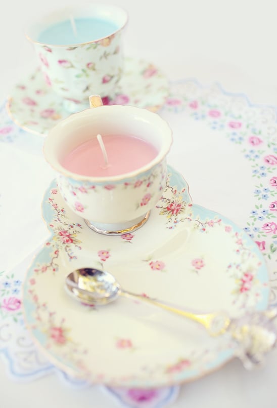 Do It Yourself Teacup Candles