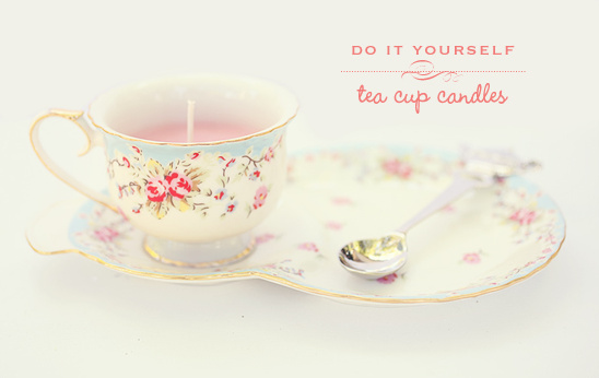 Do It Yourself Teacup Candles