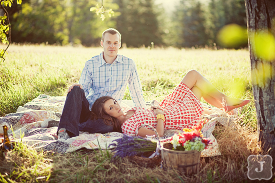 Lavender Farm Engagement Session