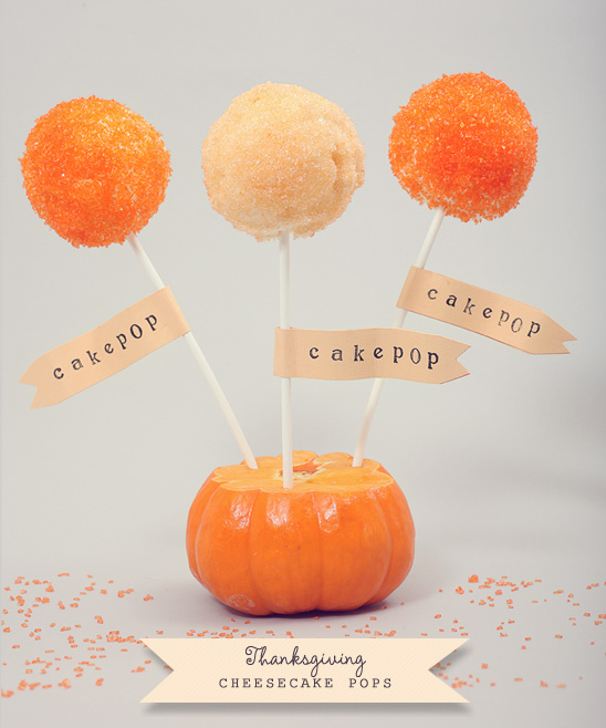 Do It Yourself Easy Thanksgiving Cheesecake Pops