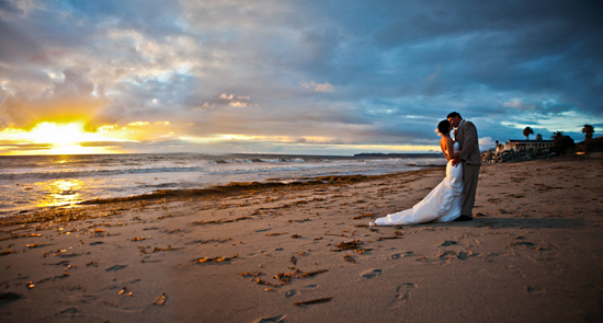 Stormy San Clemente Beach Wedding!