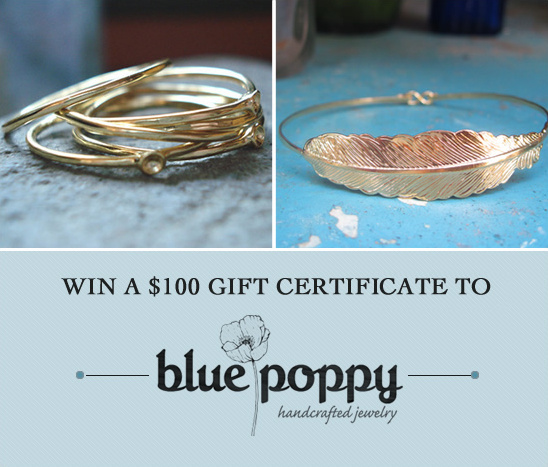 Win a $100 Gift Certificate to Blue Poppy Jewelry