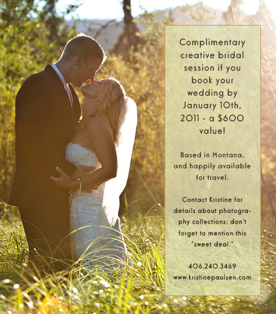 Complimentary Creative Bridal Session