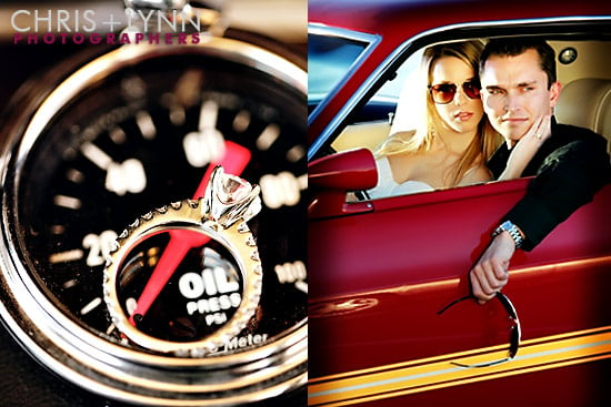 Jessica+Richard=Classic | Vintage Car Engagement Session