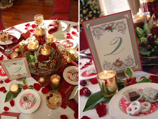 Vintage Holiday Wedding Details