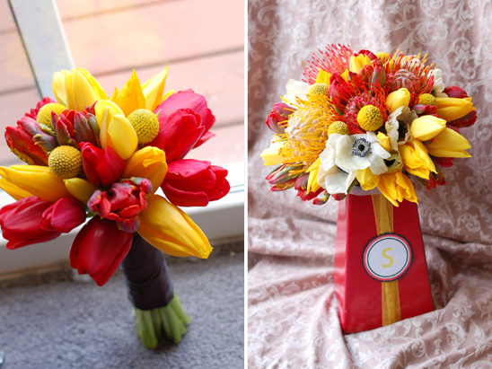 A Red + Yellow Textural Mix from Kio Kreations