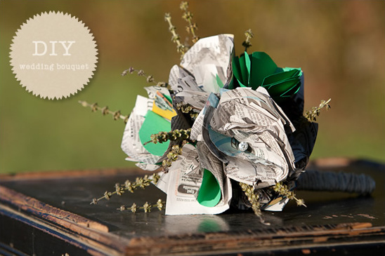 Do It Yourself Eco Friendly Wedding Bouquet