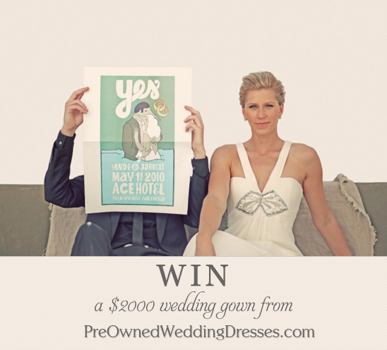 Win a Wedding Dress From Pre Owned Wedding Dresses
