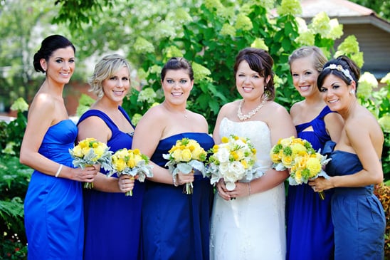 Yellow and Cobalt Blue Wedding From Corey Ann