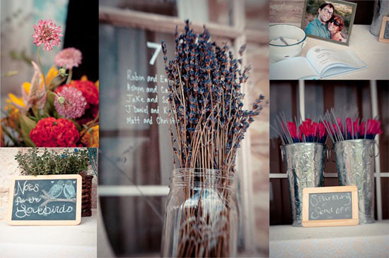 texas wildflowers for reception decor