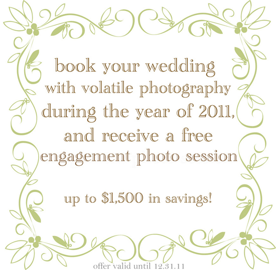 FREE Engagement Sessions From Volatile Photography!