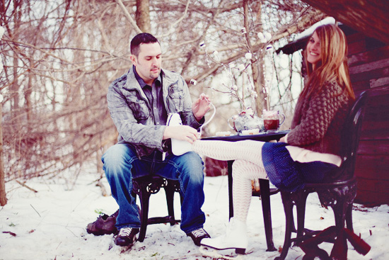 Pittsburgh, PA Engagement | Twigs and Marshmallows DIY Centerpieces