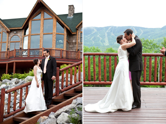 Ski 'shack' wedding in the mountains of Maine