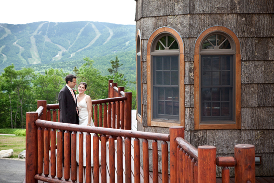 Ski 'shack' wedding in the mountains of Maine