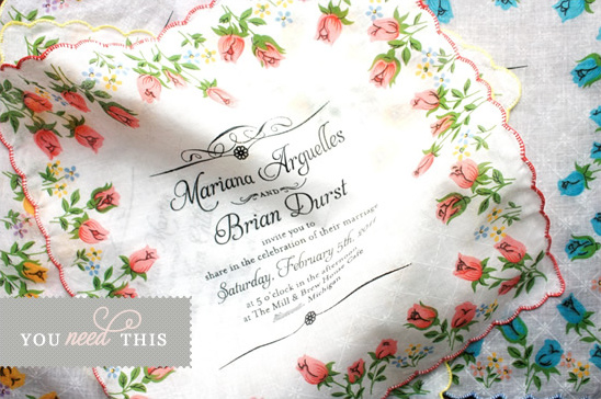 You Need This Custom Handkerchief Invitation