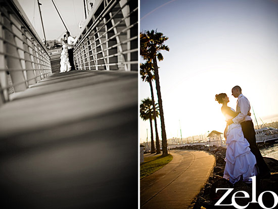 Bride and groom in love during their wedding photoshoot