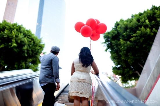 Downtown Los Angeles Engagement Session