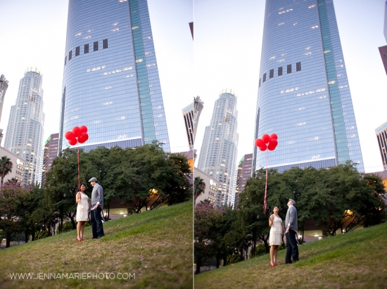 Downtown Los Angeles Engagement Session