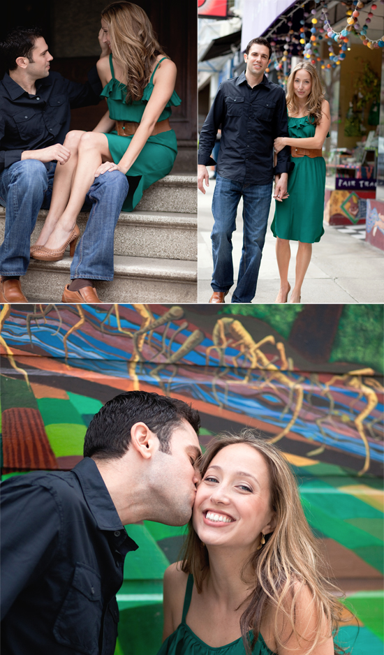 Happy couple enjoying affectionate moments together in lovely settings
