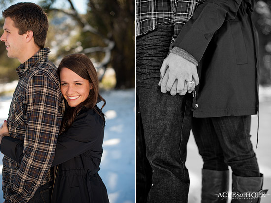 Snowy San Diego Engagement Session