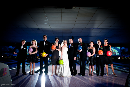 Amber + Troy | Hamilton Wedding Photographer |Splitsville Bowling