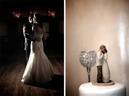 Wedding couple first dance and cake topper