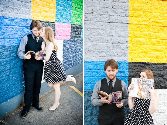 Candy, Cupcakes and Comics - Austin Engagement Session