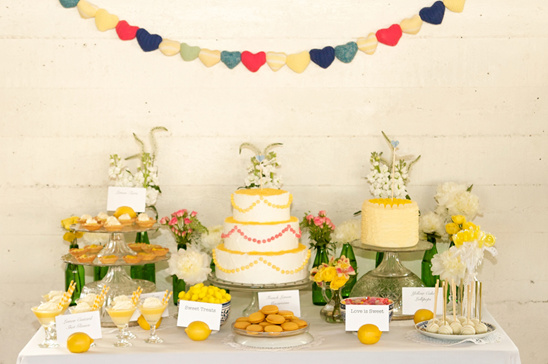 Shabby Chic Lemon Wedding Ideas