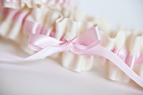 wedding garter - pink and ivory - style 251 - the garter girl by julianne smith 1 copy