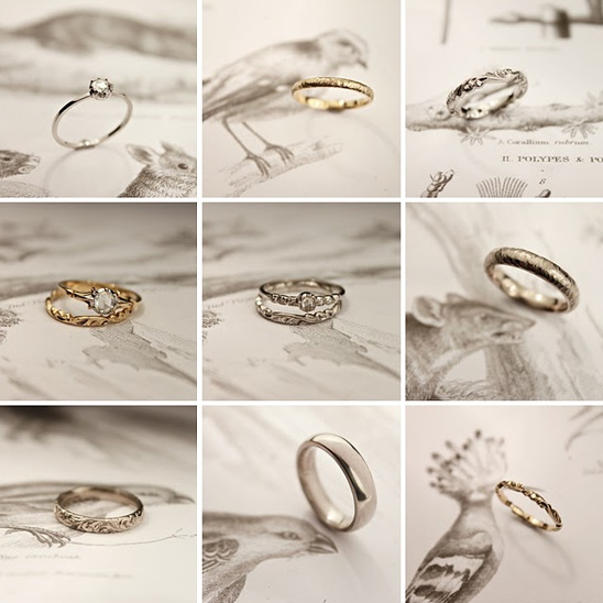 Collection of elegant handcrafted rings