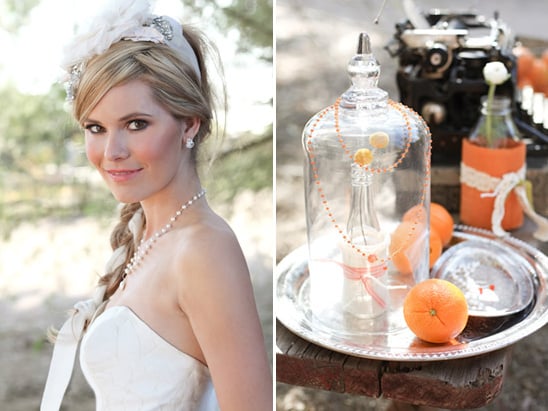 Orange Anthropologie Inspired Wedding
