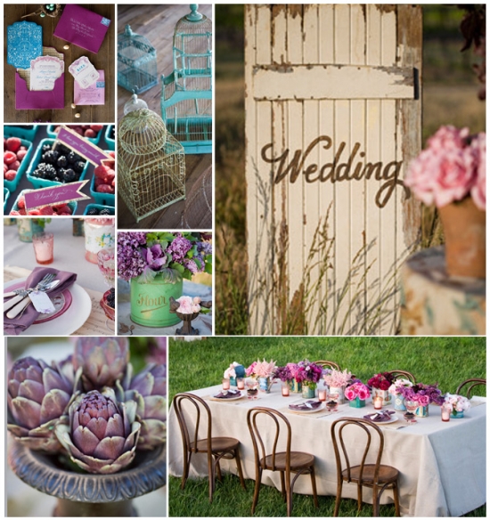 Wedding Design : Gorgeous Violet and Vintage
