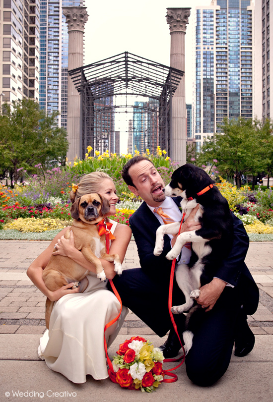 A wedding in one of downtown Chicago's best parks