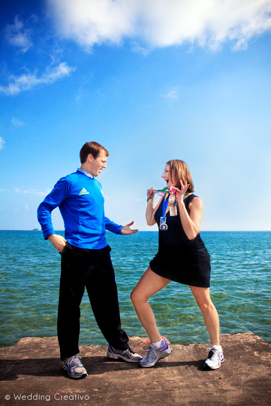 Humorous Chicago Engagement Session