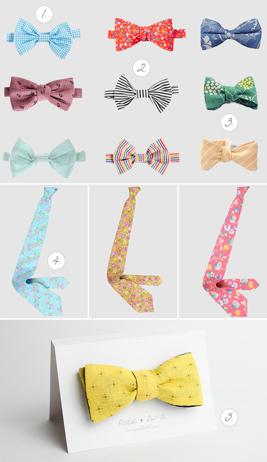 Smart Bow Ties For The Groom And His Men