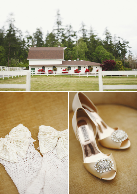 Wedding venue with shoes and accessories