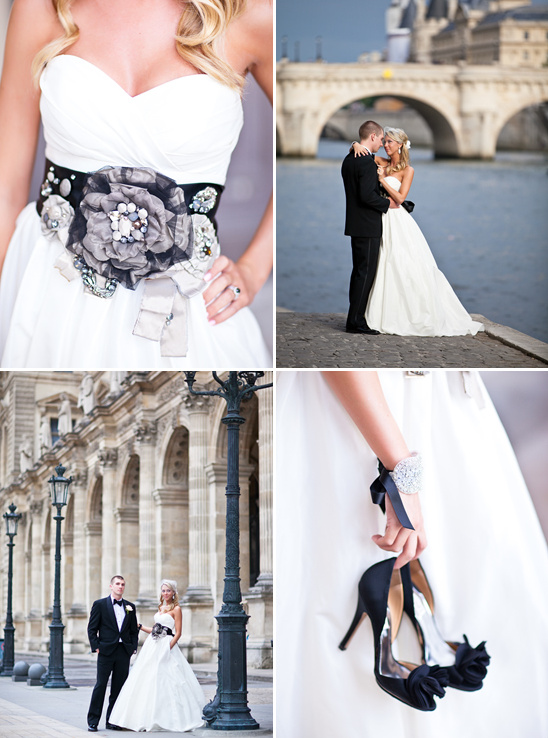 Paris wedding details bride and groom romantic moments