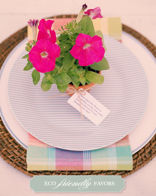 Do It Yourself Easy Eco Friendly Place Settings and Favors