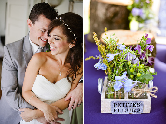 Bride groom and petite fleurs wedding decoration image