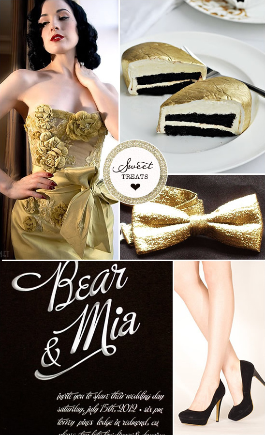 Sweet Treats + Black On Gold