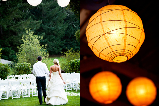 Couple walking outdoors, wedding