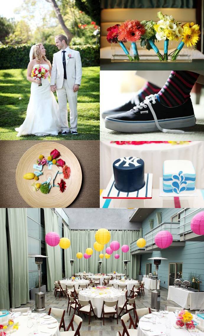 Colorful Manhattan Beach Wedding by LVL Weddings & Events