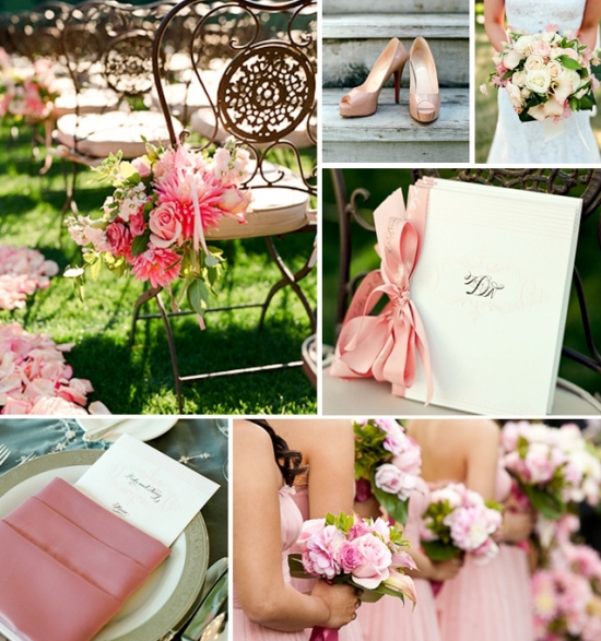 Romantic wedding details with flowers and shoes, ready for the big day