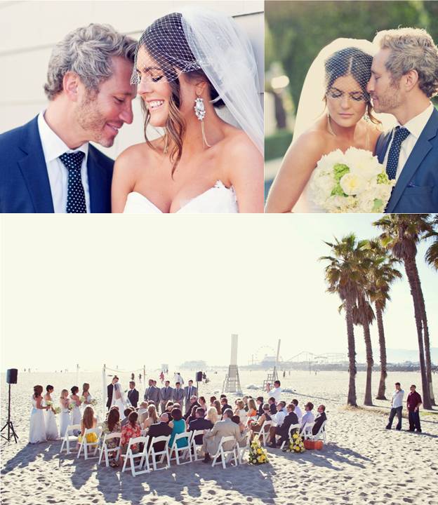 Intimate Santa Monica Beach Wedding by LVL Weddings & Events
